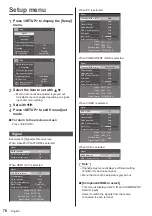 Preview for 78 page of Panasonic TH-55AF1U Operating Instrctions