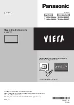 Preview for 1 page of Panasonic TH-55AS800A Operating Instructions Manual