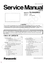 Panasonic TH-55AS800Z Service Manual предпросмотр