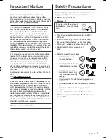 Preview for 3 page of Panasonic TH-55CS650A Operating Instructions Manual