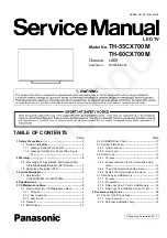 Panasonic TH-55CX700M Service Manual предпросмотр