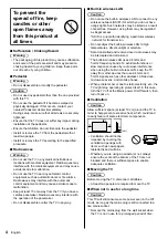 Preview for 4 page of Panasonic TH-55EX600H Operating Instructions Manual