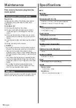 Preview for 18 page of Panasonic TH-55EX600H Operating Instructions Manual