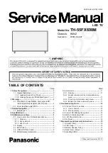 Preview for 1 page of Panasonic TH-55FX600M Service Manual