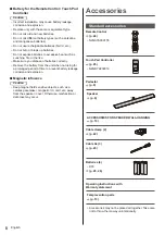 Предварительный просмотр 8 страницы Panasonic TH-55FZ1000U Operating Instructions Manual