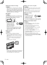 Предварительный просмотр 8 страницы Panasonic TH-55HZ1500Z Operating Instructions Manual