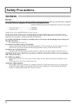 Предварительный просмотр 4 страницы Panasonic TH-55LFV5W Operating Instructions Manual