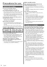 Preview for 8 page of Panasonic TH-55LFV60U Operating Instructions Manual