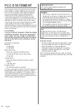 Preview for 4 page of Panasonic TH-55LFV9W Operating	 Instruction