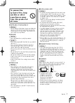 Предварительный просмотр 7 страницы Panasonic TH-55LX950Z Operating Instructions Manual