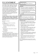 Preview for 5 page of Panasonic TH-55SF1HU Operating Instructions Manual