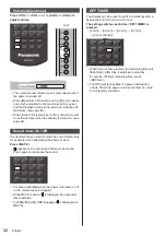 Preview for 32 page of Panasonic TH-55SF1HU Operating Instructions Manual