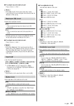 Preview for 65 page of Panasonic TH-55SF1HU Operating Instructions Manual