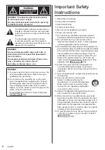 Preview for 2 page of Panasonic TH-55SF2U Operating Instructions - Basic Manual