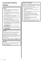 Preview for 4 page of Panasonic TH-55SF2U Operating Instructions - Basic Manual