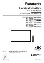 Panasonic TH-55SQ1W Operating Instructions Manual предпросмотр