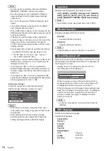 Предварительный просмотр 74 страницы Panasonic TH-55SQ1W Operating Instructions Manual