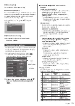 Предварительный просмотр 73 страницы Panasonic TH-55VF1HU Operating Informations