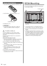 Предварительный просмотр 14 страницы Panasonic TH-55VF2HW Operating Instructions Manual