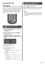 Предварительный просмотр 111 страницы Panasonic TH-55VF2HW Operating Instructions Manual