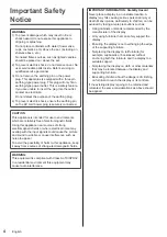 Preview for 4 page of Panasonic TH-55VF2W Operating Instructions Manual