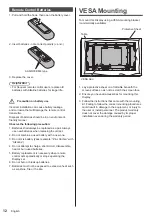 Preview for 12 page of Panasonic TH-55VF2W Operating Instructions Manual