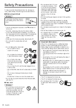 Предварительный просмотр 4 страницы Panasonic TH-58DX900U Operating Instructions Manual