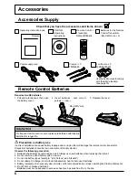 Предварительный просмотр 6 страницы Panasonic TH-58PF20ER Operating Instructions Manual