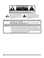 Предварительный просмотр 3 страницы Panasonic TH-58PF20U TENTATIVE Manual De Instrucciones