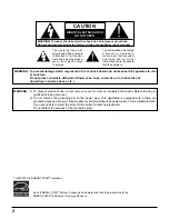 Предварительный просмотр 2 страницы Panasonic TH-58PF20U TENTATIVE Operating Instructions Manual