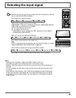 Предварительный просмотр 15 страницы Panasonic TH-58PF20U TENTATIVE Operating Instructions Manual