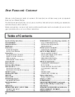 Предварительный просмотр 4 страницы Panasonic TH-58PH10UKA - 58" Plasma Panel Operating Instructions Manual