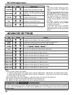 Предварительный просмотр 24 страницы Panasonic TH-58PH10UKA - 58" Plasma Panel Operating Instructions Manual