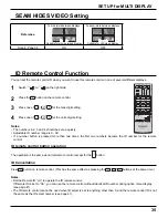 Предварительный просмотр 35 страницы Panasonic TH-58PH10UKA - 58" Plasma Panel Operating Instructions Manual