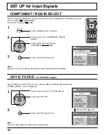 Предварительный просмотр 36 страницы Panasonic TH-58PH10UKA - 58" Plasma Panel Operating Instructions Manual