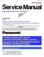 Предварительный просмотр 176 страницы Panasonic TH-58PX60U Service Manual