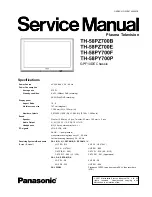 Panasonic TH-58PY700P Service Manual preview