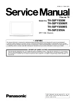 Preview for 1 page of Panasonic TH-58PY850M Service Manual