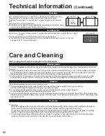 Preview for 58 page of Panasonic TH-58PZ850U Quick Start Manual