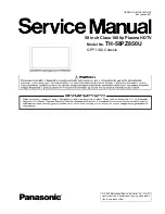 Preview for 1 page of Panasonic TH-58PZ850U Service Manual