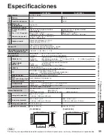 Preview for 59 page of Panasonic TH-58PZ850U (Spanish) Manual De Instrucciones