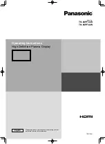 Panasonic TH-60PF30W Operating Instructions Manual предпросмотр