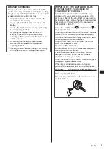 Preview for 5 page of Panasonic TH-65EF1E Operating Instructions - Basic Manual