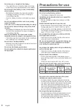 Preview for 8 page of Panasonic TH-65EF1E Operating Instructions - Basic Manual