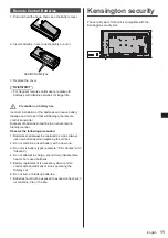 Preview for 11 page of Panasonic TH-65EF1E Operating Instructions - Basic Manual