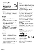 Предварительный просмотр 6 страницы Panasonic TH-65GX880H Operating Instructions Manual