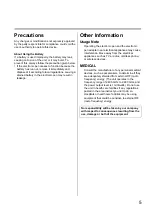 Preview for 5 page of Panasonic TH-65PB1E Function Manual