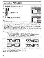 Preview for 24 page of Panasonic TH-65PF11UK - 64.8" Plasma Panel Operating Instructions Manual