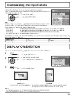 Preview for 33 page of Panasonic TH-65PF11UK - 64.8" Plasma Panel Operating Instructions Manual