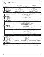 Preview for 54 page of Panasonic TH-65PF11UK - 64.8" Plasma Panel Operating Instructions Manual